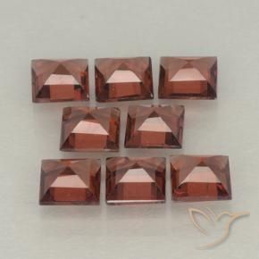 3.42 ct natürliche Mittelrot Pyrop-Granat-Edelsteine, Quadrat, VVS-VS