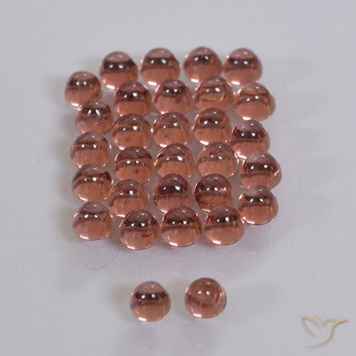 2.01ctw Natürlicher rötlich-orange Pyrop-Granat, Runden, Transparent