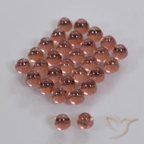 2.01 ct natürliche rötlich-orange Pyrop-Granat-Edelsteine, Runden, Transparent