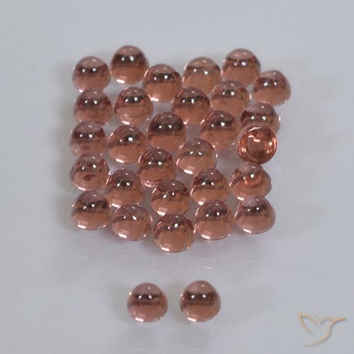 2.02ctw Natürlicher Mittelrot Pyrop-Granat, Runden, Transparent