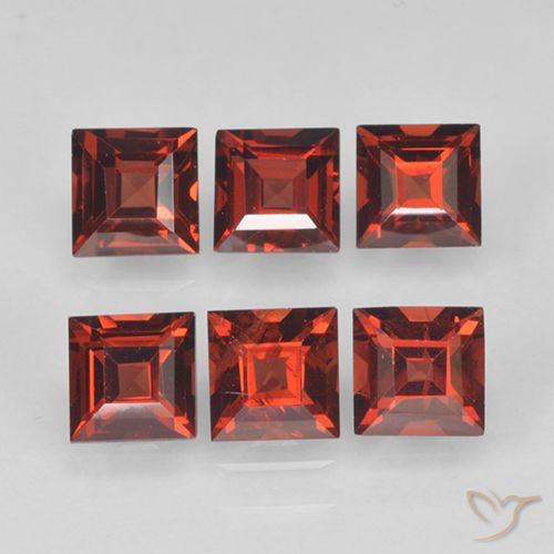 2.83ctw Natürlicher dunkelrot Pyrop-Granat, Quadrat, VVS-VS