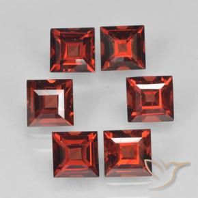 2.83 ct natürliche dunkelrot Pyrop-Granat-Edelsteine, Quadrat, VVS-VS