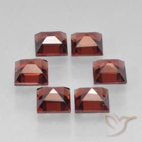 2.83 ct natürliche dunkelrot Pyrop-Granat-Edelsteine, Quadrat, VVS-VS