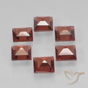 2.41 ct natürliche Johannisbeere Rot Pyrop-Granat-Edelsteine, Quadrat, VVS-VS
