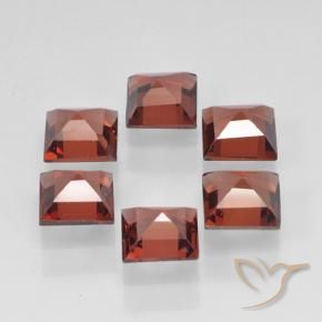 2.54 ct natürliche Hellrot Pyrop-Granat-Edelsteine, Quadrat, VVS-VS