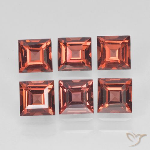 2.63ctw Natürlicher Scharlachrot Pyrop-Granat, Quadrat, VVS-VS