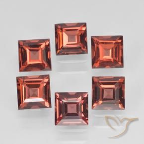 2.63 ct natürliche Scharlachrot Pyrop-Granat-Edelsteine, Quadrat, VVS-VS
