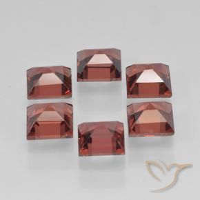 2.63 ct natürliche Scharlachrot Pyrop-Granat-Edelsteine, Quadrat, VVS-VS