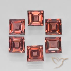 2.62 ct natürliche Scharlachrot Pyrop-Granat-Edelsteine, Quadrat, VVS-VS