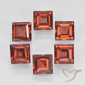 2.76 ct natürliche Hellrot Pyrop-Granat-Edelsteine, Quadrat, VVS-VS