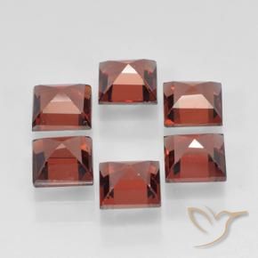 2.76 ct natürliche Hellrot Pyrop-Granat-Edelsteine, Quadrat, VVS-VS