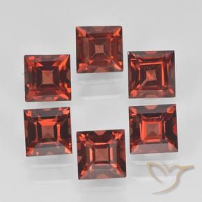 2.84 ct natürliche Mittelrot Pyrop-Granat-Edelsteine, Quadrat, VVS-VS