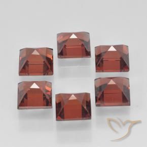 3.10 ct natürliche Johannisbeere Rot Pyrop-Granat-Edelsteine, Quadrat, VVS-VS