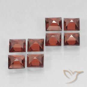 2.98 ct natürliche Mittelrot Pyrop-Granat-Edelsteine, Quadrat, VVS-VS