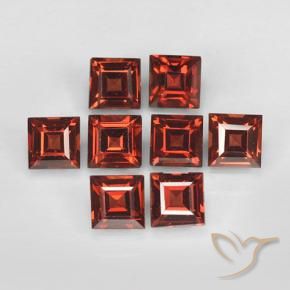 3.56 ct natürliche Mittelrot Pyrop-Granat-Edelsteine, Quadrat, VVS-VS