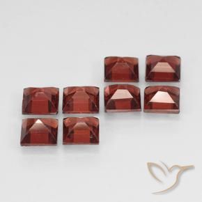 3.56 ct natürliche Mittelrot Pyrop-Granat-Edelsteine, Quadrat, VVS-VS