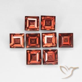 3.54 ct natürliche Mittelrot Pyrop-Granat-Edelsteine, Quadrat, VVS-VS