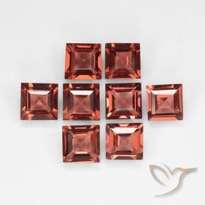 2.91 ct natürliche Mittelrot Pyrop-Granat-Edelsteine, Quadrat, VVS-VS
