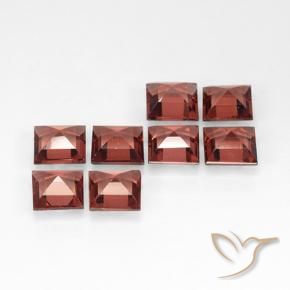 2.91 ct natürliche Mittelrot Pyrop-Granat-Edelsteine, Quadrat, VVS-VS
