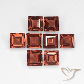 3.05 ct natürliche tiefrot Pyrop-Granat-Edelsteine, Quadrat, VVS-VS