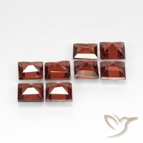 3.05 ct natürliche tiefrot Pyrop-Granat-Edelsteine, Quadrat, VVS-VS