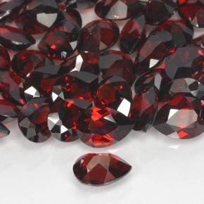 9,17 ctw natürlicher Tiefes Blutrot Pyrop-Granat, Birnenform, VVS