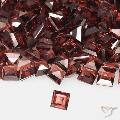 9,17 ctw natürlicher tiefrot Pyrop-Granat, Quadrat, VVS-VS
