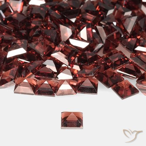 9,17 ctw natürlicher tiefrot Pyrop-Granat, Quadrat, VVS-VS