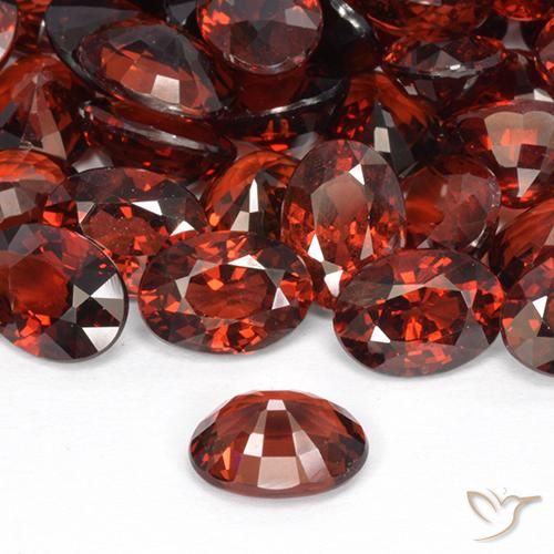9,17 ctw natürlicher Scharlachrot Pyrop-Granat, Oval, VVS-VS
