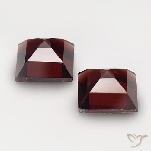 4.37 ct natürliche tiefrot Pyrop-Granat-Edelsteine, Quadrat, VVS-VS
