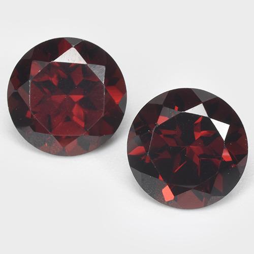 3,44 ct natürliche roter Pyrop-Edelsteine, Rundschliff, VVS-VS