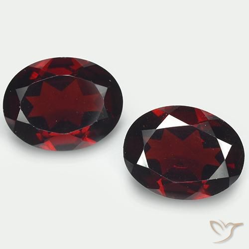 3,85 ct natürliche roter Pyrop-Edelsteine, Oval Schliff, VVS-VS