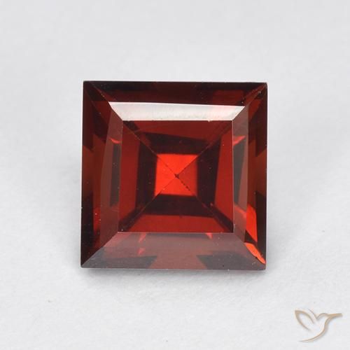 2.29ct Natürlicher tiefrot Pyrop-Granat, Quadrat, VVS-VS