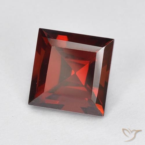 9,17 ctw natürlicher tiefrot Pyrop-Granat, Quadrat, VVS-VS
