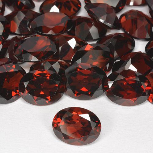 9,17 ctw natürlicher dunkelrot Pyrop-Granat, Oval, VVS-VS