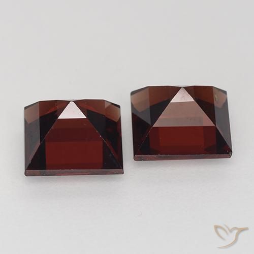 2.92 ct natürliche tiefrot Pyrop-Granat-Edelsteine, Quadrat, VVS-VS