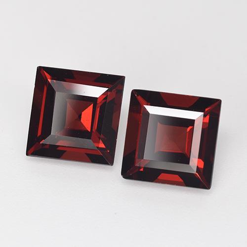 5,53 ct natürliche roter Pyrop-Edelsteine, Quadrat, VVS-VS