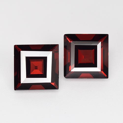 5,53 ct natürliche roter Pyrop-Edelsteine, Quadrat, VVS-VS