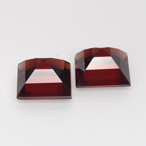 5,53 ct natürliche roter Pyrop-Edelsteine, Quadrat, VVS-VS