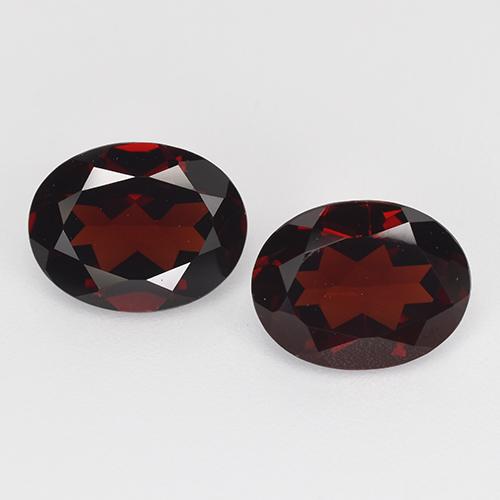 4.15 ct natürliche Schwärzlich Rot Pyrop-Granat-Edelsteine, Oval, VVS