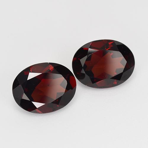4.15 ct natürliche Schwärzlich Rot Pyrop-Granat-Edelsteine, Oval, VVS