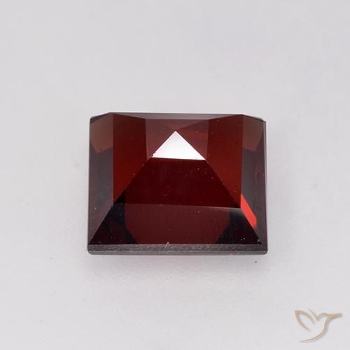 9,17 ctw natürlicher Tiefes Blutrot Pyrop-Granat, Quadrat, VVS-VS