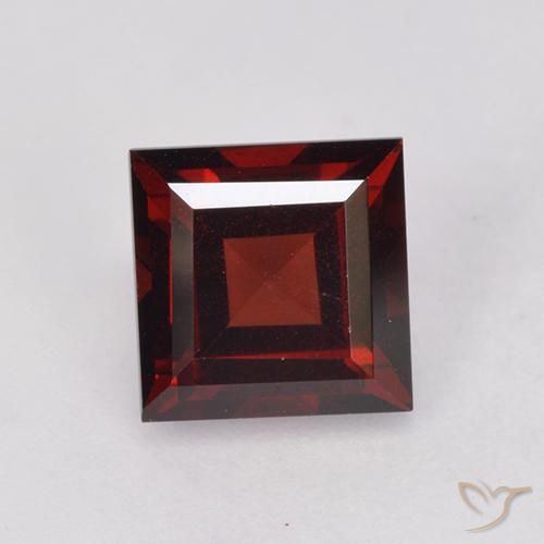 2.09ct Natürlicher dunkelrot Pyrop-Granat, Quadrat, VS