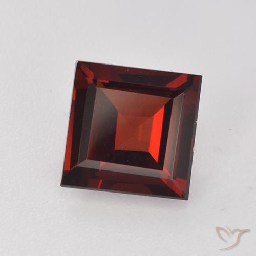 9,17 ctw natürlicher tiefrot Pyrop-Granat, Quadrat, VVS-VS