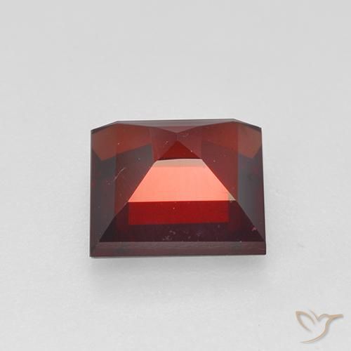 9,17 ctw natürlicher Tiefes Blutrot Pyrop-Granat, Quadrat, VVS-VS