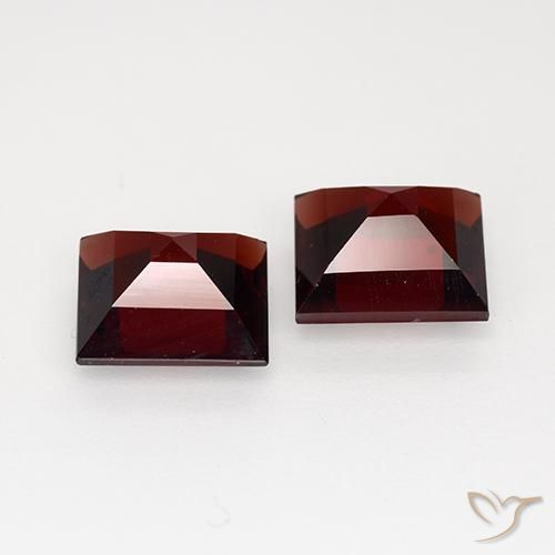 3.91 ct natürliche tiefrot Pyrop-Granat-Edelsteine, Quadrat, VVS-VS