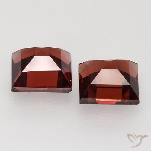 0.95 ct natürliche Tiefes Scharlachrot Pyrop-Granat-Edelsteine, Quadrat, VVS-VS