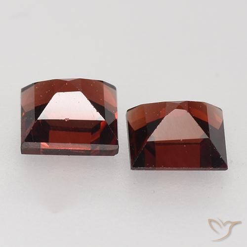 0.97 ct natürliche tiefrot Pyrop-Granat-Edelsteine, Quadrat, VVS-VS