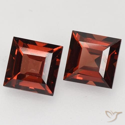 1.00 ct natürliche tiefrot Pyrop-Granat-Edelsteine, Quadrat, VVS-VS