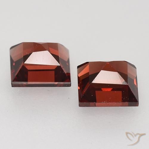 1.00 ct natürliche tiefrot Pyrop-Granat-Edelsteine, Quadrat, VVS-VS